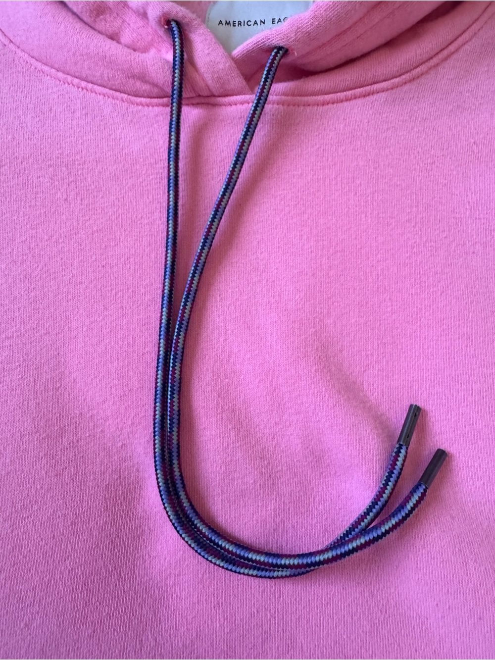 American Eagle Size L Women's Coral/Pink Cropped Hoodie - Picture 5 of 9